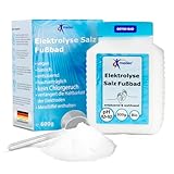 medec® Elektrolyse Salz Fußbad Zusatz [Ionen Fußbad] 600g in Lebensmittelqualität | basisches Badesalz | Basenbad | Fussbadesalz | Foot Bath
