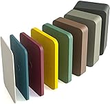 INNONEXXT® Premium Unterlegplatten | 60 x 40 mm, 40 Stk Mix | Abstandshalter, Plättchen aus Kunststoff, Unterlegklotz, Distanzhalter | Tragfähigkeit bis 16 t | Set je 1.5,2,3,4,5,10,15,20 mm