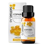 Ätherisches Copaibaöl - 100% Reines, Natürliches Copaibaöl Für Den Therapeutischen Einsatz - Für Diffuser und Luftbefeuchter - Hautpflegeöl - Duftendes Massageöl (10 ml)