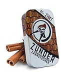 ZUNDER Zahnstocher | Zahnstocher mit Geschmack | 80 stück in Stylischer Dose | Perfekt geeignet zur Zahnreinigung, oder zum Abgewöhnen unliebsamer Angewohnheiten | Geschmacksintensiv (Zimt)