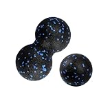 Faszienball Set, 2er Set Massagebälle, Trigger Point Release Lacrosse Ball, Faszienball für Füße, Massageball Faszien Ball, Faszienbälle für Faszientraining Durchführen, Einzelball + Doppelball