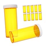VICASKY 12 Stück Teiliges Pillendosen Robustem Kunststoff mit Schraubverschluss Transparenter Reise medikamentenbehälter für Tabletten und Supplemente Praktische Aufbewahrung für