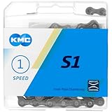 Fahrrad Kette, KMC Fahrradkette, S1 Wide Brown, 1/2' x 1/8', 112 Glieder, 1-fach, braun