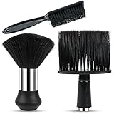 3 Stück Friseurbürste, Nackenbürsten-Set, Friseurbürste, Friseurzubehör, tragbare Friseurbürste, professionelle Friseur-Nackenbürste, Nackenbürste, Friseur-Staubbürste für Styling Barber Shop
