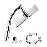 20,3 cm Edelstahl-Regenduschkopf, Hochdruck-Duschkopf, quadratischer Regenduschkopf für das ultimative Duscherlebnis (Größe: 20,3 cm)