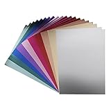 Ideen mit Herz Spiegel-Karton | Metall-Papier | DIN A4 | 300g/m² | 2x 10 verschieden Farben | 20 Bogen