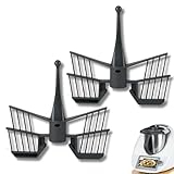 2 Stück Schmetterling Rühraufsatz für TM5 TM6 TM31, Rührer Schmetterling, Küchenmaschine Ersatzteile für Vorwerk Küchenmaschine