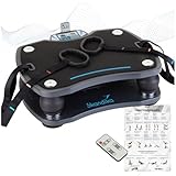 Skandika Vibrationsplatte 500 3D Vibration | große rutschsichere Fläche | 4 Programme + 20 Stufen | Fitness Von Zuhause | Inkl. Trainingsbänder, Fernbedienung + Poster | Fitness von Zuhause