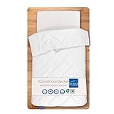 LINEA by böhmerwald Exclusive Kamelhaardecke extrawarm, 100% Kamelhaar, weiß, 135 x 200