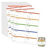 600 Stück Gefrieretiketten Zum Beschriften, Gefrieretiketten Selbstklebend Ablösbar, Leicht Abziehbare Gefrieretiketten Selbstklebend Etiketten Gefriergut für Lebensmittelgeschäften Märkten(60x30mm)