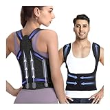 Generisch Öffnen Sie die Schultern,Rückenstützgürtel Innovative einstellbare rücken geradehalter,Mehrfach wiederverwendbare haltungskorrektur rücken (Schwarz,M,1)