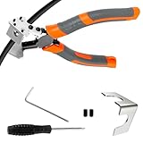 CAUTIOUS V-Förmige Gehrungsschere Gummistreifen Scheren Winkelschere 90 Grad Gehrungsschneider Scheren mit Rutschfestem Griff mit Schraubendreher Schraubenschlüssel