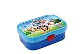 Mepal - Brotdose Kinder Campus - Bento Box Kinder - Brotdose Kinder mit Fächern & Gabel - Meal Prep Box mit Clip-Verschluss - BPA-frei & Spülmaschinenfest - 750 ml - Paw Patrol Pups