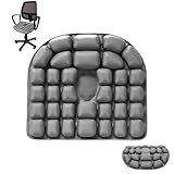 KYDLIGHT Reisesitzkissen 3D Luftzelle, Selbstaufblasbares Tragbares Flugzeugsitzkissen, Bequemer Reise-Luftsitz für Autositz Bürostuhl Rollstuhl
