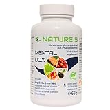 MENTALDOX® von Nature 5® - 120 Kapseln - BIO Hagebutte mit natürlichem Vitamin C, Maca, BIO Guarana mit Koffein, BIO Kurkuma mit Piperin & Ginkgo Biloba - vegan, in Deutschland hergestellt & geprüft