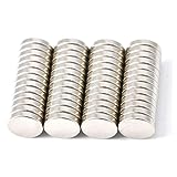 Magenesis 52 Stück Neodym Magnete 10x2mm Mini Magnete Extrem Stark ca. 2 Kilo Haftstärke