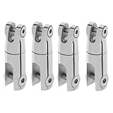 Giwnhvx Bootsanker-Drehverbinder aus Edelstahl, Marine-Qualität, strapazierfähig, 6,35 mm - 1,6 cm, 4 Stück