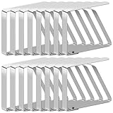 tallkeey 12 Stück Tischtuchklammern Edelstahl, Tischdeckenklammern, Tischdeckenklammern für Draußen, Tischklammern für Picknicks, Partys, Hochzeiten, Abendessen, Schulen