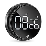 ORIA Digitaler Küchentimer Magnetischer, 3'' LED Küchenwecker Kurzzeitmesser Eieruhr mit Klapphalterung & Rutschfesten Pads, 3 Lautstärkestufen, für Kochen, Sport, Backen, Studieren