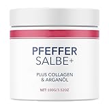 Pfeffersalbe Plus - Pfeffersalbe Zum Bräunen, Pfeffersalbe Bräunung - Pfeffer Salbe Zum Bräunen, Pfeffersalbe Bräunung - Reichhaltige Salbe, Pfeffersalbe Cream Mit Plus Collaagen & Arganöl 100ml