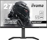 iiyama G-MASTER Black Hawk GB2745HSU-B1 68,5cm 27' IPS LED Gaming Monitor Full-HD 100Hz HDMI DP USB2.0 1ms FreeSync Höhenverstellung Pivot schwarz