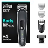 Braun Series 5 Bodygroomer/Intimrasierer Mann,Körperpflege- und Haarentfernung für Herren, Brust, Achseln,Kammaufsätze 1 - 11 mm,Glattrasur-Aufsatz, BG5360