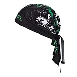 Bandana Sport Herren Damen Kopfbedeckung Biker Outdoor Fahrradtuch Sonnen Schutz Cap Piratentuch Schnell Trockned Kopftuch Fahrrad Laufen Sportkopftuch Pirat Kappe Atmungsaktiv Radsport Stirnband