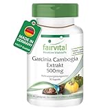 Fairvital | Garcinia Cambogia Fruchtextrakt - 90 Kapseln - 1500mg pro Tagesdosis - HOCHDOSIERT mit 60% Hydroxycitronensäure - VEGAN