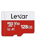 Lexar Micro SD Karte 128GB, Speicherkarte Micro SD mit Adapter, Bis zu 100 MB/s Lesegeschwindigkeit, UHS-I, U3, A1, V30, C10, 4K UHD microsdxc SD Karte für Kamera, Smartphone