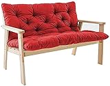 Extra dickes Gartenschaukelkissen mit Lendenwirbelstütze, 2- und 3-Sitzer-Hängematte & Outdoor-Sofa, Ersatzpolster für Holzstühle und Palettenbänke