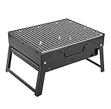 PCharcoal Grill Holzkohlegrill BBQ Grill Edelstahl BBQ Faltbar POutdoor Kochen Camping Wandern Picknick BBQ Grill für Outdoor