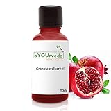 aYOUrveda Premium Granatapfelkernöl 50ml – hochwertiges 100% reines natürliches Granatapfelöl als Trägeröl und Pflegeöl für Haut und Haare, ideales & nährendes Haut-, Haar- und Gesichtsöl