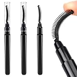 3 Stück Wimpern-Definierer Wimpernkamm Wimpern-Trennbürste mit Staubdeckel Mascara-Stäbe Schwarze Augenbrauenbürste und Wimpern-Trennwerkzeug zum Trennen der Wimpern