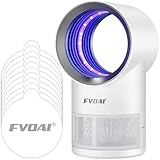 Fruchtfliegenfalle für Innen, Fliegenfallen Innen für Zuhause Innen Insektenfalle mit Saugnapf, Zeiteinstellung, Insektenlicht & 10 Stück Klebebretter (Weiß)