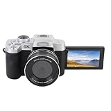 Elprico 6K 84MP Digitalkamera mit 3 Zoll 180 ° Flip-Bildschirm 18x Zoom WiFi UHD-Kamera für Reisebereiche-Video-Webcam mit Integriertem Blitz und Mikrofon (Black)