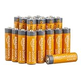 Amazon Basics AA-Alkalisch batterien, leistungsstark, 1,5 V, 20er-Pack (Aussehen kann variieren)