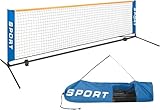 AKOZLIN Tennisnetz 10ft(3 M), Faltbares Tennistrainernetz, Leichtes Tragbares Tennisnetz für Kinder, Einfaches Aufstellen mit Tragetasche, für Hinterhof, Garten, Übungsplatz, Drinnen, Draußen
