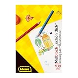 Idena 10390 - Idena Malblock, DIN A4, 100 Blatt, 70g/m², Schön Dick