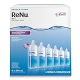 Bausch + Lomb ReNu MPS Kontaktlinsenpflegemittel weiche Linsen, 6-Monatspack, 6 x 240 ml + 6 Linsenbehälter