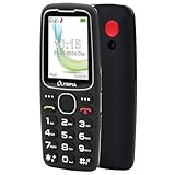 Olympia Star Seniorenhandy | Komfort-Mobiltelefon mit Großtasten | Farb-LC-Display | SOS-Taste | Seniorenhandy ohne Vertrag | Freisprechfunktion | Bluetooth | MicroSD Slot | Taschenlampe | Schwarz