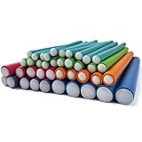 TERRARIDE 40 Stück Papilotten Lockenwickler, für sanfte und natürliche Locken, Grosse Locken Ohne Hitze, Geeignet für große und kleine Locken über Nacht, Flexi-Stab, für kurze Mittleres Lange Haare