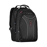 WENGER Carbon Laptop-Rucksack, Notebook bis 17 Zoll, Organizer, 30 l, Damen Herren, Büro Business Uni, Schwarz, 600637