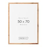 POSTER ART California Bilderrahmen zum Aufhängen aus MDF und Acrylglas - Wand Bilderrahmen Moderner Fotorahmen (Wotan Eiche, 50x70 cm)