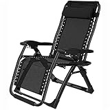 HUIBBGO Zero Gravity Liege Klappbarer Liegestuhl Sonnenliege Gartenliege Klappliege Relaxliege
