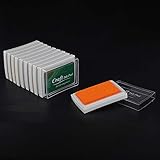 Briefmarkenpolster, Stempelkissen für Briefmarken -Stempel Stempel Drucken Handwerk Tintenölpolster 16pcs Buntes Stempelkissen für Dunkles Papier