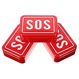 YARNOW Camping Notfall Aufbewahrungsbox 3 Stück Weißblech Stoßfest für Outdoor Aktivitäten und Reise