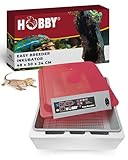 Hobby Terraristik Easy Breeder I Inkubator für Reptilieneier I Digitaler Brutkasten für Echsen, Schlangen & weiteren Reptilienarten I Brustmaschine für bis zu 18 Inkubationsbehälter I Inkubationsbox