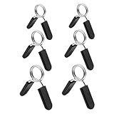 UPKOCH 6 Stück Dumbbell Spring Clips Sicherheitsverschluss für Hantelstangen Robuste und Langlebige Barbell Clamps für Sicheres Gewichtheben