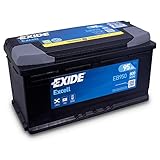 Exide Excell EB950 95Ah Autobatterie wartungsfrei (einbaufertig)