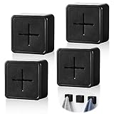 4 Stück Geschirrtuchhalter Selbstklebend Geschirrtuchhalter Ohne Bohren Handtuchhaken Türhandtuchhalter Selbstklebend Handtuchhalter Küche Handtuchclip ABS Handtuchklemme für Badezimmer Küche und Haus